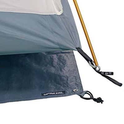 Captain Stag UA-4522 Tent Seat Ground Sheet for Tent Floor Size 78.7 x 78.7 inches (200 x 200 cm) with Storage Bag