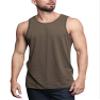 Men's Basic Essential Straight Hem Long Length Tank Top TT60-PL - Olive - X-Large - H11A view 1
