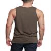 Men's Basic Essential Straight Hem Long Length Tank Top TT60-PL - Olive - X-Large - H11A view 2