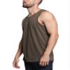 Men's Basic Essential Straight Hem Long Length Tank Top TT60-PL - Olive - X-Large - H11A view 3