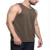 Men's Basic Essential Straight Hem Long Length Tank Top TT60-PL - Olive - X-Large - H11A view 4