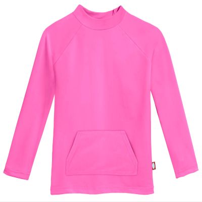 Made in USA Baby Boys and Girls Rashguard UPF 50+ Sun Protective Long Sleeve Kids Swimwear Rash Guard for Summer Beach Pool and Swimming, Medium Pink, 6/9m