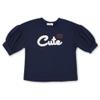 Speechless Big Girl's Bloused Sleeve T-Shirt Shirt, Navy, L view 1