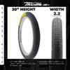 Eastern Bikes Throttle 20 inch BMX Tires Available with or Without Tubes, 2.2, 2.3 and 2.4 Inch Widths, White or Yellow Logo. (2.2" Yellow Logo, 1 Pack with Tubes) view 3