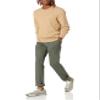 Amazon Essentials Men's Crewneck Cable Cotton Pullover Sweater, Camel Heather, Medium view 4