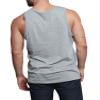 Men's Basic Essential Straight Hem Long Length Tank Top TT60-PL - Gray - 4X-Large - H11A view 2