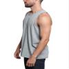 Men's Basic Essential Straight Hem Long Length Tank Top TT60-PL - Gray - 4X-Large - H11A view 3