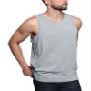 Men's Basic Essential Straight Hem Long Length Tank Top TT60-PL - Gray - 4X-Large - H11A view 4