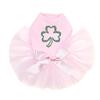 Dog in the Closet Shamrock # 2 - Bling Rhinestone St Patrick Day Tutu Dress, 2XL Pink view 1