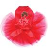 Dog in the Closet Lucky Lil One - Bling Rhinestone St Patrick Day Tutu Dress, XS Red view 1