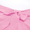 Belle Poque Women's High Waisted A Line Street Skirt Pleated Midi Skirt Pink Size S view 4
