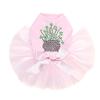 Dog in the Closet Pot of Shamrocks - Bling Rhinestone St Patrick Day Tutu Dress, 4XL Pink view 1