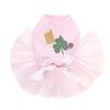 Dog in the Closet Beer Mug, Clover, & Pipe - Bling Rhinestone St Patrick Day Tutu Dress, 2XL Pink view 1