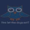Blue Owl with Who Let The Dogs Out? - Spring Butterfly Bling Rhinestone Dog Bandana view 1