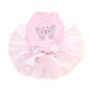 Dog in the Closet Silver Nailhead Butterfly - Bling Rhinestone Tutu Dress, 2XL Pink view 1