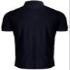 BCPOLO Men's Polo Shirt Solid Short Sleeve Classic Pique Polo Shirt Navy-XL (Asia-XXXL) view 3