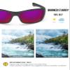 BLAZERBUCK Anti-salt Polarized Replacement Lenses for Oakley Hijinx OO9021 - Burned Starry view 3