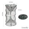 Fishing Bait Trap,2 Packs Crab Trap Minnow Trap Crawfish Trap Lobster Shrimp Collapsible Cast Net Fishing Nets Portable Folded Fishing Accessories,12.6X20.1inches view 2