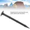 50-Pack Tent Pegs, Black Plastic Ground Stakes, 7.9 Inch, for Beach Camping Garden Plant Support (20cm/7.9 in) view 3