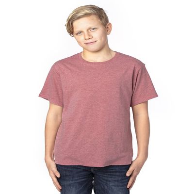Threadfast Apparel Youth Ultimate T-Shirt M MAROON HEATHER