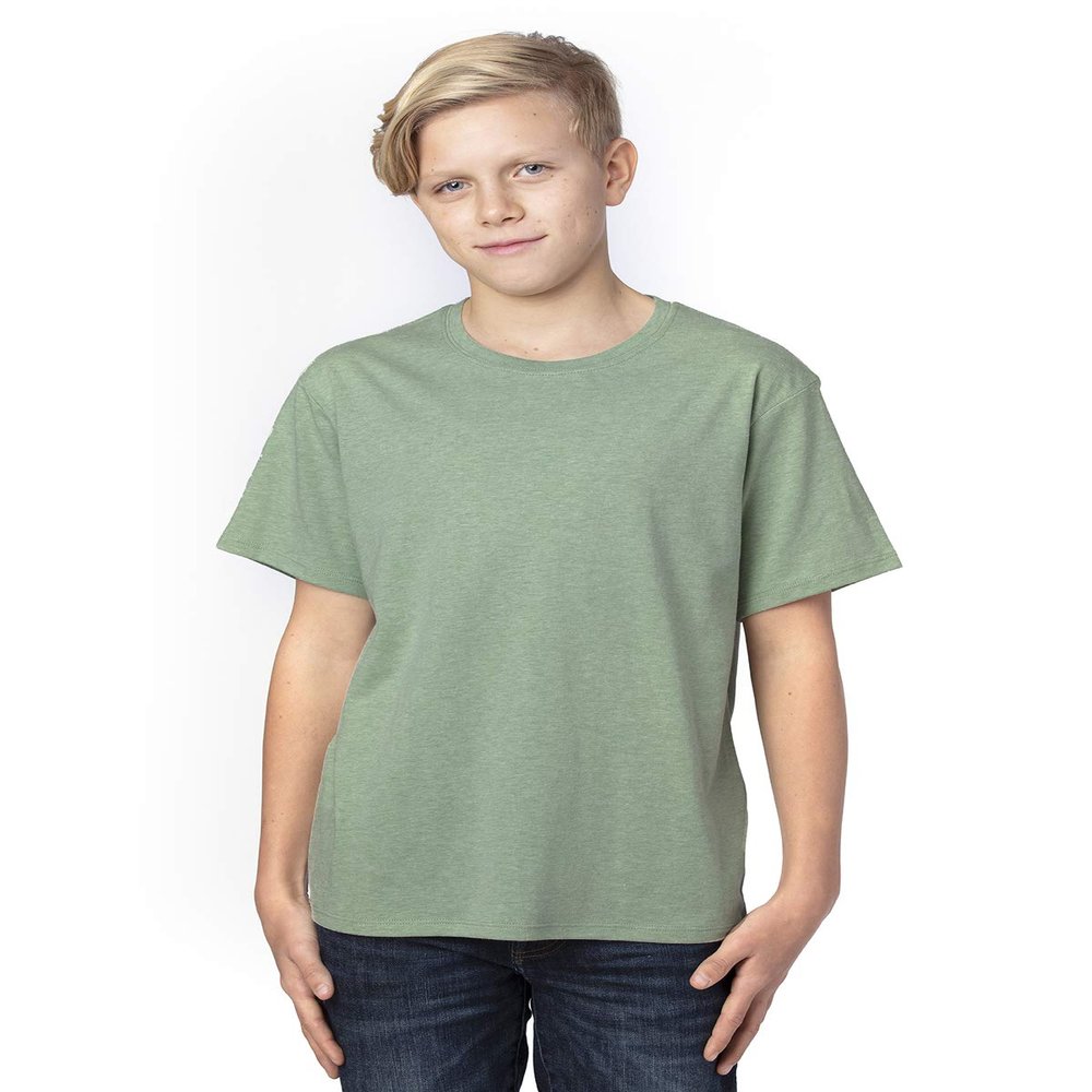 Threadfast Apparel Youth Ultimate T-Shirt XL ARMY HEATHER