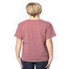 Threadfast Apparel Youth Ultimate T-Shirt L MAROON HEATHER view 2