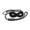 Boat Throw Rope- Double Braided Nylon Rope, Stitched Loops and Floats by Boat Lines and Dock Ties (Black Hook and Loop, 15 feet) view 1