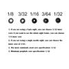 Archery 37/45 Degree Hooded Peep Sight Compound Bow Peep Sight Inner Core 6X 8X Clarifier Aperture Lens Kits (Blue, 45degree 6X) view 3