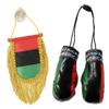 African American - Boxing Glove and Fringed Mini Banner (Shield) Combo view 1