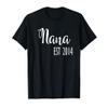 New Nana Established 2014 Grandbaby T-Shirt view 1