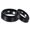 Wedding Rings for Him and Her - 6mm/8mm Black Brushed Center Polished Edge Tungsten Carbide - Couple Rings Set - Wedding Bands for Couples - Wedding Band Sets for Couples view 1