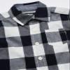Osh Kosh Little Boy's Woven Buttonfront Shirt, Navy Plaid, 5 view 2