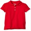 OshKosh B'Gosh Girls' Little Short-Sleeve Uniform Polo, Ruby Red, 8 view 1