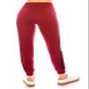 ALWAYS Women Joggers Active Sweatpants - Buttery Soft Light Comfy Lounge Striped Pants with Pockets Burgundy Black S/M view 4