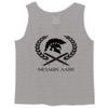 0143. Spartan Molon Labe Military Patriotic Greek Helment Graphic Men's Tank Top (Light Gray X-Large) view 1
