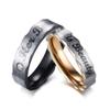 Blowin 5mm Her Beast Promise Ring Stainless Steel Couples Engagement Wedding Bands Top Rings for Men (His Size 7) view 1