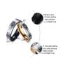 Blowin 5mm Her Beast Promise Ring Stainless Steel Couples Engagement Wedding Bands Top Rings for Men (His Size 7) view 2