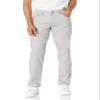 Amazon Essentials Men's Straight Fit 5-Pocket Stretch Twill Pants, Light Grey, 38W x 28L view 1