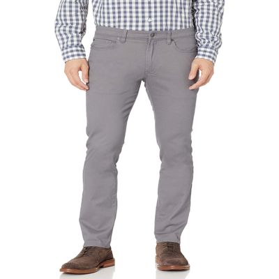 Amazon Essentials Men's 5-Pocket Stretch Twill Casual Pants, Dark Grey, 36W x 30L