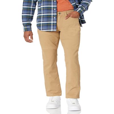 Amazon Essentials Men's Standard Skinny-Fit 5-Pocket Stretch Twill Pant, Dark Khaki 34W x 29L