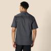 Amazon Essentials Grey Button Up Shirt for Men, Short-Sleeve, Stain and Wrinkle-Resistant, X-Large view 2