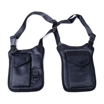 Wraith of East Anti-Theft Hidden Underarm Strap Wallet Holster Bag Leisure Nylon Double Shoulder Pocket Sport Vest Outdoors (Black)