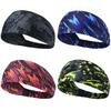 Obacle Headbands for Men Women Sweat Bands Headbands Non Slip Thin Lightweight Breatheable Head Band Outdoor Sports Workout Yoga Gym Running Jogging (Elastic Band, 4 Pack Black-Gray Blue Red Green) view 1