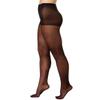HUE Women's Herringbone Sheers With Control-Top, Black, Size 4 view 1