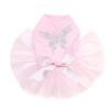 Dog in the Closet Blue Swarovski Butterfly - Bling Rhinestone Tutu Dress, XL Pink view 1