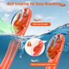 Aegend Diving Dry Snorkel for Adult & Youth - Snorkeling Gear with Top Dry Valve, Perfect for Snorkeling, Freediving, Swimming and Scuba Diving view 2