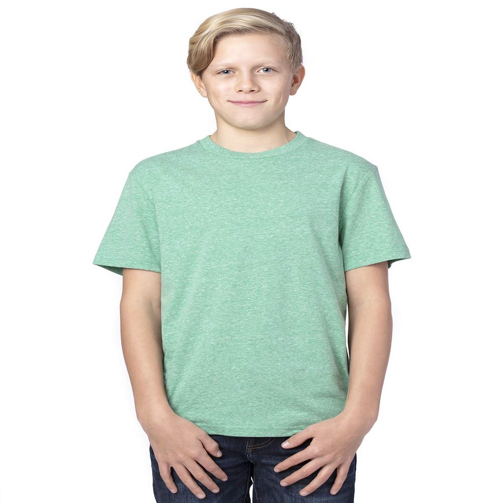 Threadfast Apparel Youth Triblend T-Shirt L GREEN TRIBLEND