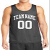 Custom Reversible Basketball Jersey - Front and Back (Adult XXXX-Large, Iron Grey) view 2