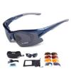 Baselay Polarized Sports Sunglasses with 5 Interchangeable Lenses UV400 Protection Cycling Sun Glasses for Men Women Running Driving Fishing Golf Baseball (Blue) view 1