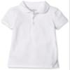OshKosh B'Gosh Girls' Little Short Sleeve Uniform Polo, Ivory, 4 view 1